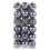 HEVIRGO Christmas Ornaments Grey 4cm 36pcs 1