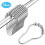 LNKOO shower curtain hooks rust-proof polished nickel 12 pcs 1