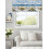 Cortina de janela estilo navio oceânico 54x18 polegadas com bolso para varão 4