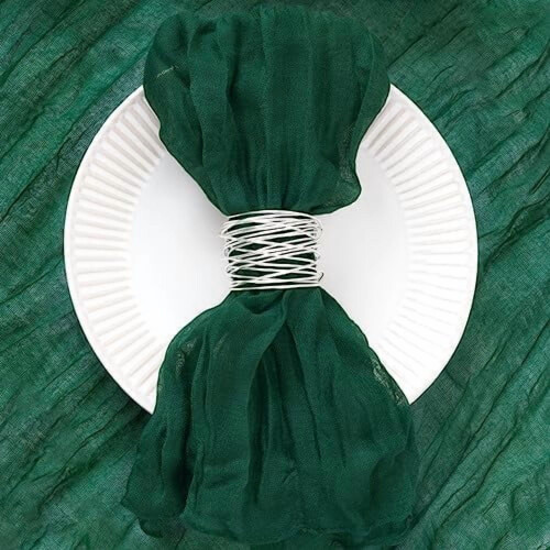 Χαρτοπετσέτες Emerald Green Cheesecloth 21x21 ίντσες - συσκευασία των 30 1