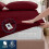 Queen Brushed Microfiber Sheet Set Burgundy 4-Piece 3