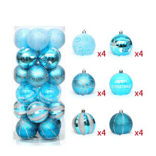 Gnobogi Christmas tree ball ornament purple 24 pcs
