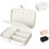 Jewelry Box PU Leather Double Layer White 1