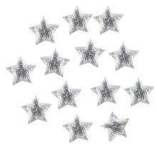 XIUH Christmas star confetti gold silver cloth 100 pcs
