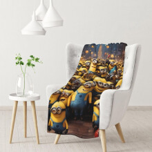 Minions fleece blanket soft cozy throw 30x40 inch