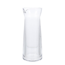 Transparent glass wine decanter personal size