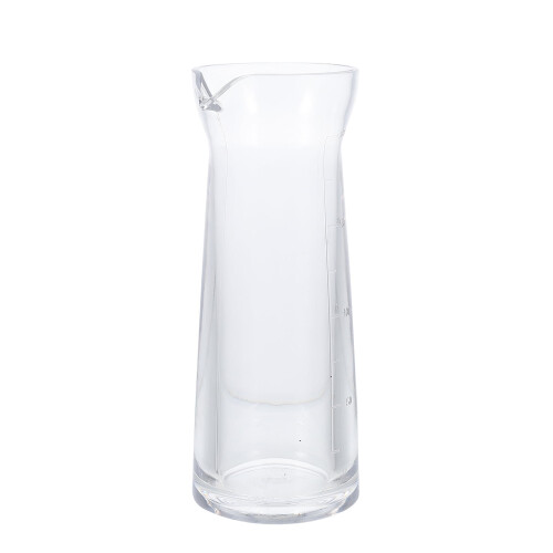 Transparent glass wine decanter personal size