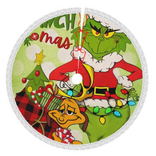 Grin-Ch Christmas Tree Skirt 36 Inch Rustic Holiday Decor
