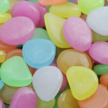 Glow-in-the-Dark Pebbles for Walkways and Decor 300 pcs 12