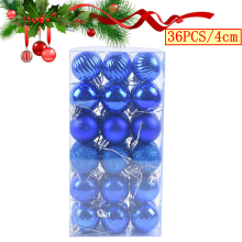 Bxaolu Christmas ball ornaments red green gold 36pcs