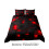 Geometric Comforter Set Red Black 3 PCS Honeycomb Design 3