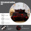 Geometric Comforter Set Red Black 3 PCS Honeycomb Design 5