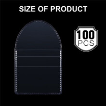 100 PièCes Porte-Monnaie à Poche Unique, Porte-Monnaie Individuels en Plastique Transparent de 2 Pouces, Petits Manchons pour PièCes de Monnaie