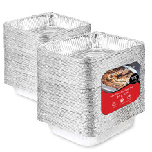 Disposable aluminum foil roasting pans 9x13 inches 100 count