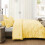 King Yellow Comforter Set Boho Pintuck 3-Piece 6