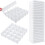 Drawer Dividers Plastic Adjustable 45 Pack White 1
