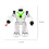Green Robot Toy with Sucker Projectiles, Walking Action, 3