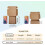 Caixas de envio de papelão ondulado marrom, 15 x 15 x 5 cm (6 x 6 x 2 polegadas), pacote com 50 unidades. 2