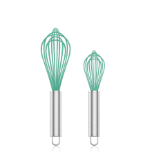 Silicone Whisk Set Non-Scratch for Nonstick Cookware 3 Pack