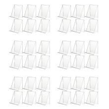 18 Pack Acrylic Book Stand,Clear Acrylic Display Stand, Clear Holder for Displaying Pictures,Jewelry,Watch Display Stand