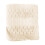 Flannel Jacquard Throw Blanket Beige 28x39 Inch 2