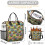 Isolierte Lunchtasche mit Blumenmuster (1 Stück) 5