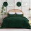 Emerald Green Queen Comforter Set 3-Piece 2