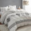 Boho twin duvet cover set black white microfiber 2 pcs 2