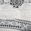Boho twin duvet cover set black white microfiber 2 pcs 3