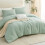 Sage Green Queen Comforter Set 3-Piece Breathable Quilted 6