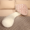 Mushroom pillow plush home decoration black 2