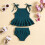 Baby girl sleeveless solid swimsuit for 3-6 months 2