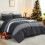 Full Size Comforter Set Black White Grey 3-Piece 2