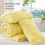 Light Yellow King Comforter Set Boho Pintuck 3-Piece 6