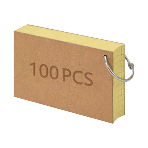 Linjede flashkort, 3 x 5 tommer, farvede, 100 stk. 1