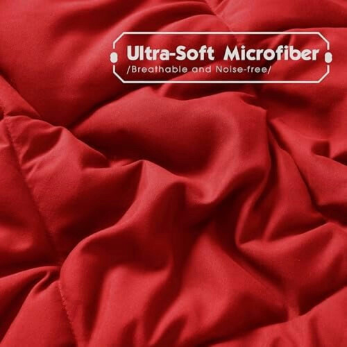 Red Twin/Twin XL Comforter Set Reversible 3 pcs 2