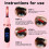 Verwarmde wimperkruller, USB oplaadbaar, roze, 3 temperaturen 5