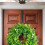 Suporte de guirlanda para porta, em metal preto, 30 cm (12 polegadas) 7