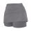 Women's Casual Solid Skorts with Pockets Gray S 4