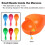 Neon Maracas 6-Inch Plastic 32-Pack 2