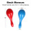 Neon Maracas 6-Inch Plastic 32-Pack 3