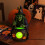 Halloween-Hexenkessellampe, schwarz leuchtend, 18 cm 6
