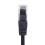 Svart Ethernet-kabel CAT6 Flat 2m 7