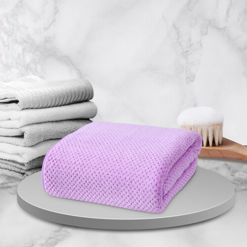 Serviette polaire violette 30 x 14 pouces 2