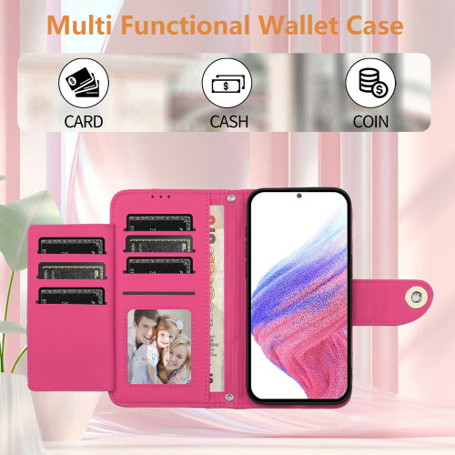 Google Pixel 9A Leder-Wallet-Case mit Magnetverschluss 2