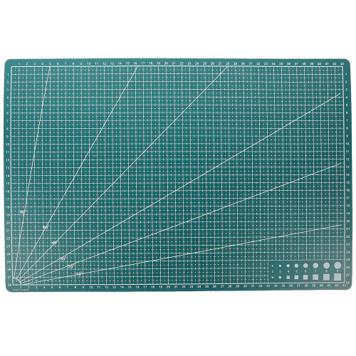 Cutting Mat Green PP Durable Non-Slip A3 1