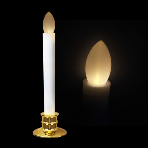 Velas de Natal para janela, sem chama, LED, pacote com 6 unidades de 8 polegadas. 2