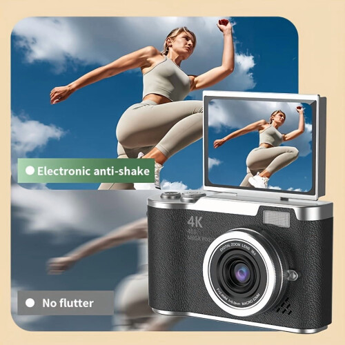 4K digitale camera met 2,4-inch kantelbaar scherm 2
