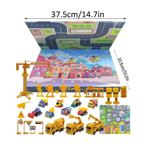 Biladventskalender med 24 fordon och sandlekset 2