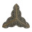 Protector de esquina triangular de bronce para muebles, 1x1 pulgada. 2